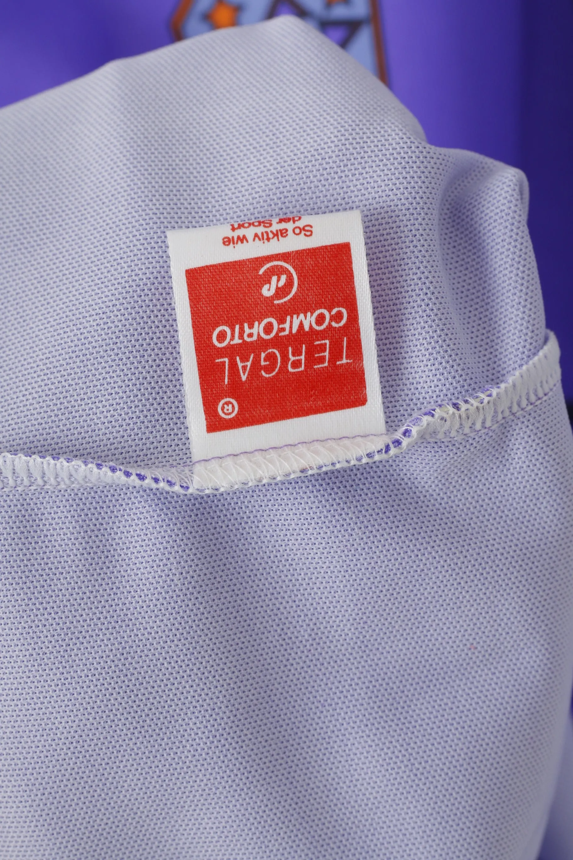 Reusch Men XL Cycling Shirt Purple Bike Zip Neck Vintage Activewear Jersey Top