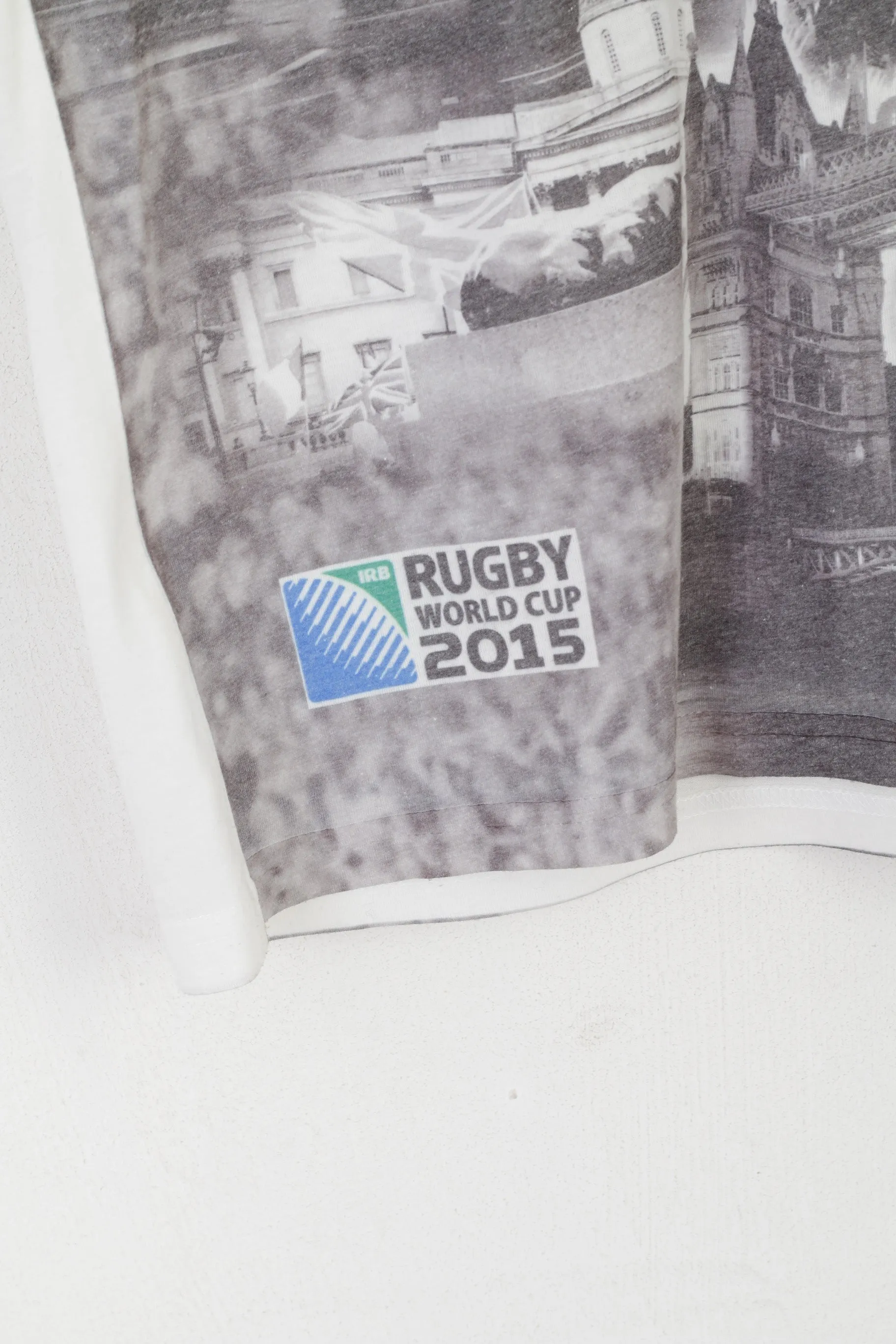 Rugby World Cup 2015 Men S Shirt Grey Graphic London IRB Licensed Sport Top