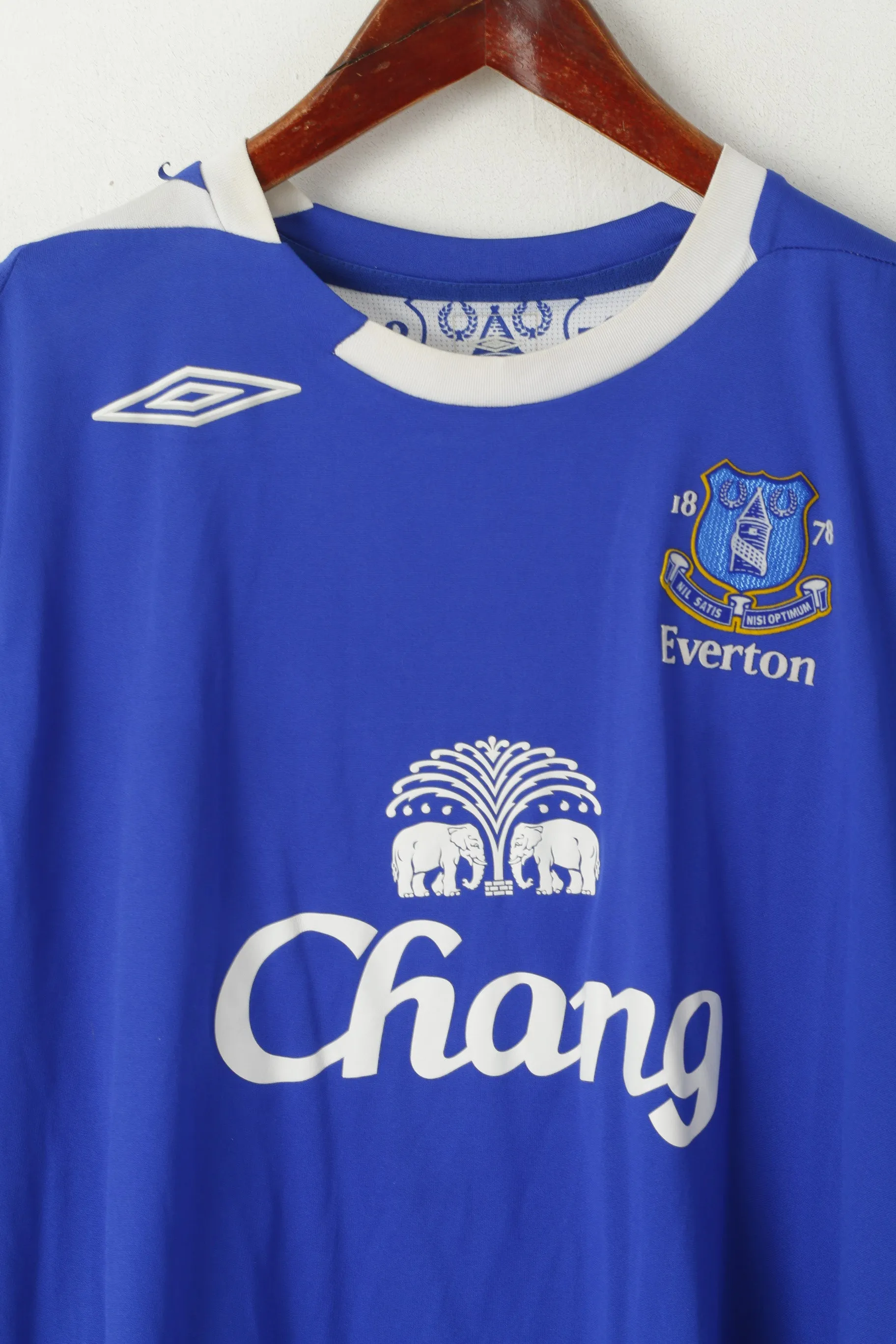 Umbro Men L Shirt Blue Everton Football Club Sportswear Jersey Nil Satis Top