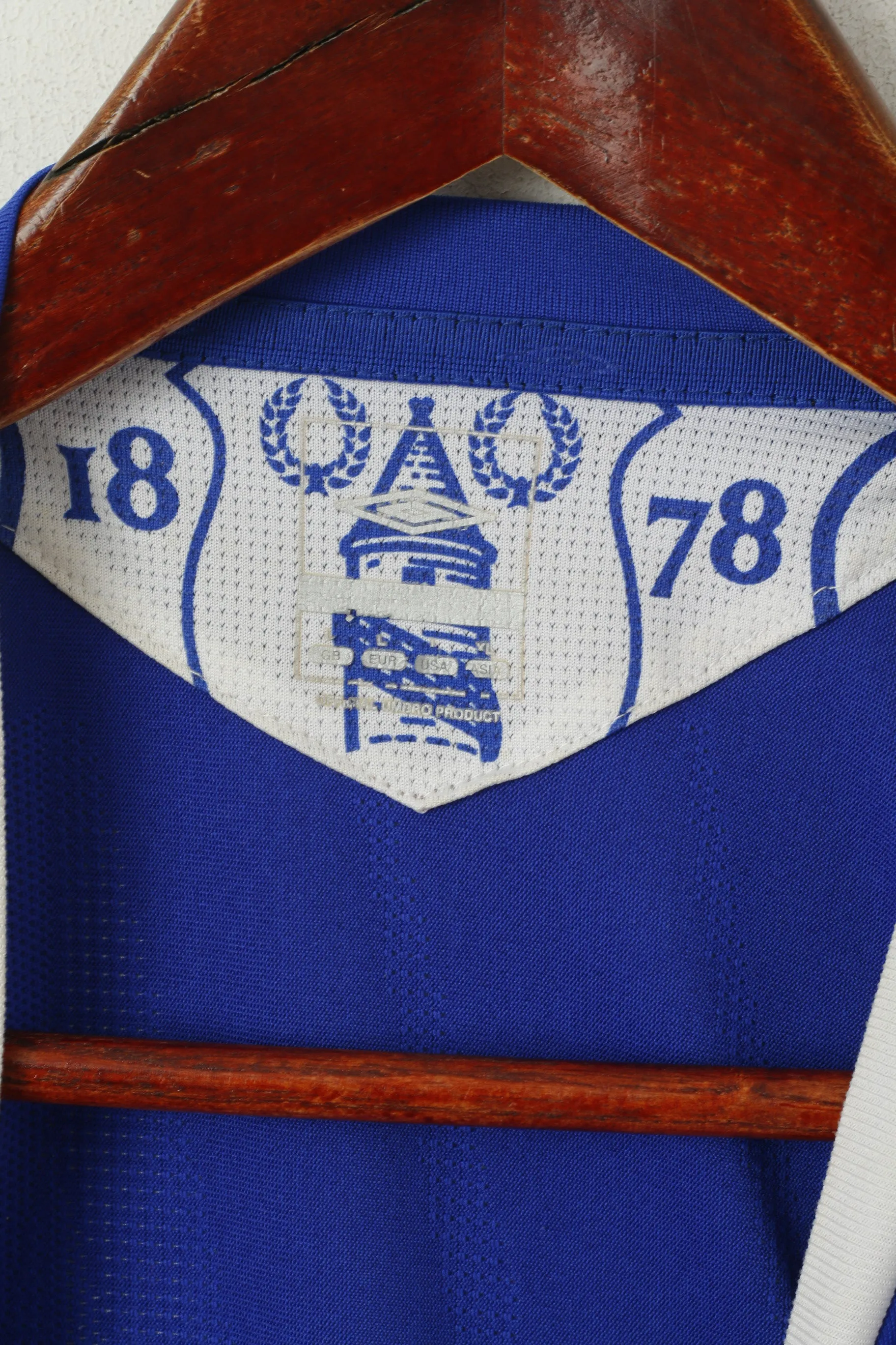 Umbro Men L Shirt Blue Everton Football Club Sportswear Jersey Nil Satis Top