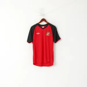 Umbro Men L Shirt Red A.F.C. Sunderland Football Club Sportswear Jersey Top