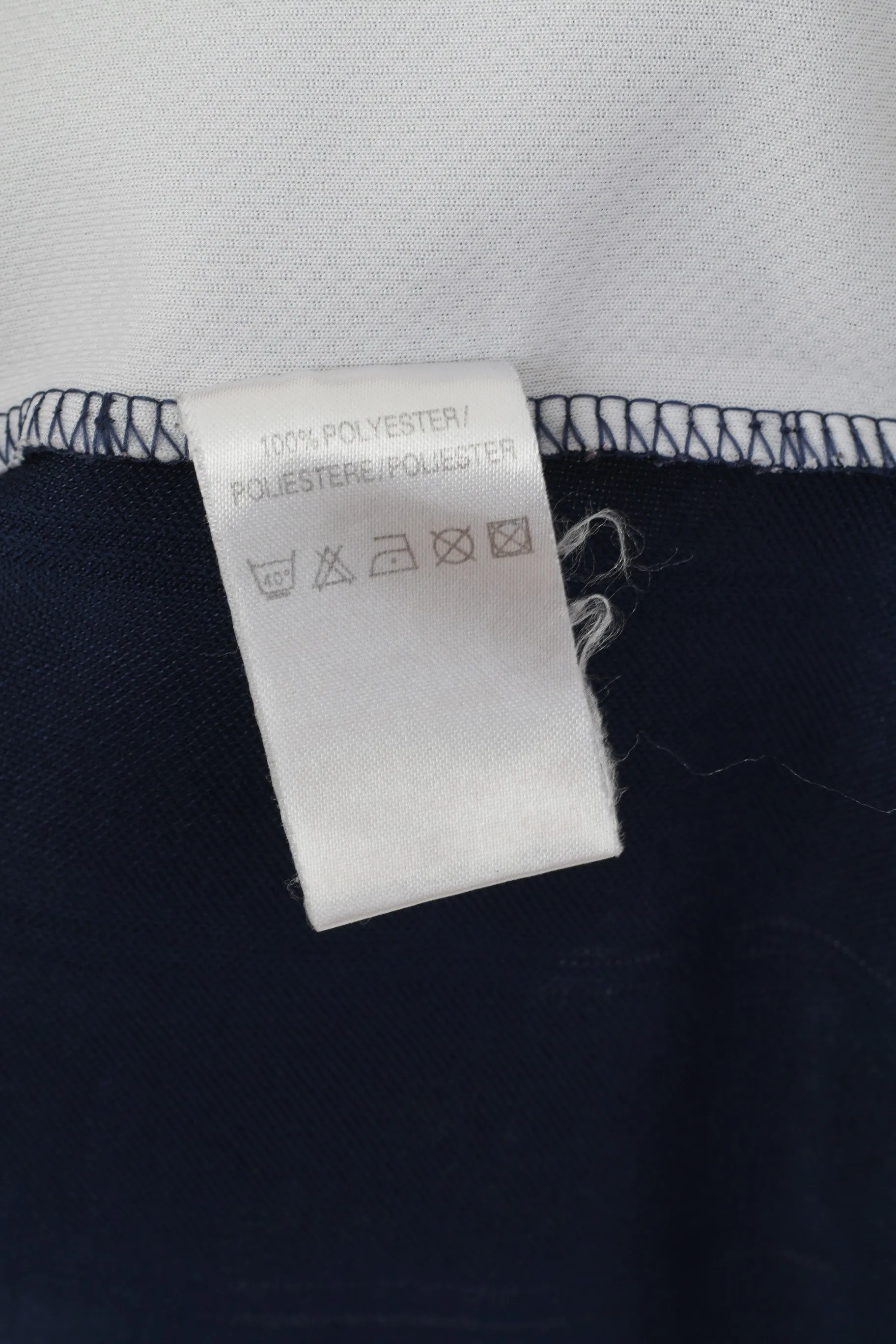 Umbro Men M Shirt Navy Activewear Logo Crew Neck Sport Training Jersey Top