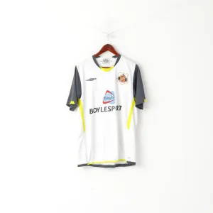 Umbro Men XL Shirt White Sunderland Football Club 2009 / 2010 Jersey Sport Top