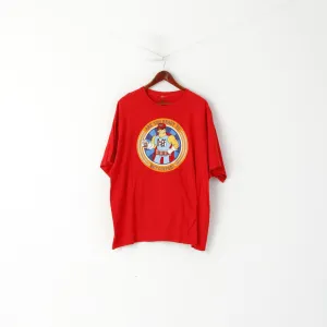Universal Studios Men XXL T- Shirt Red Cotton Are You Ready To Get Duffed Top