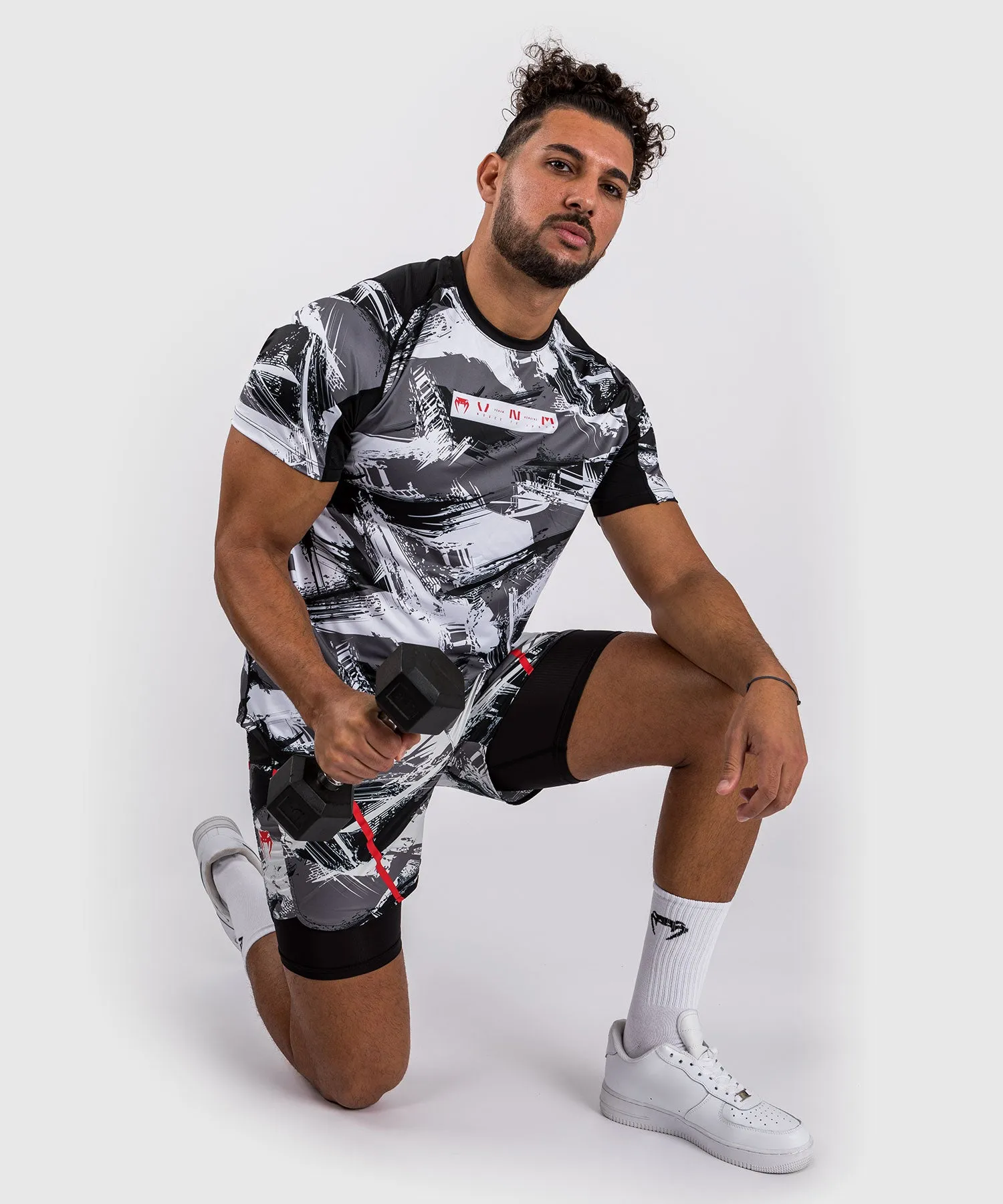 Venum Electron 3.0 Dry-Tech t-shirt - Grey/Red