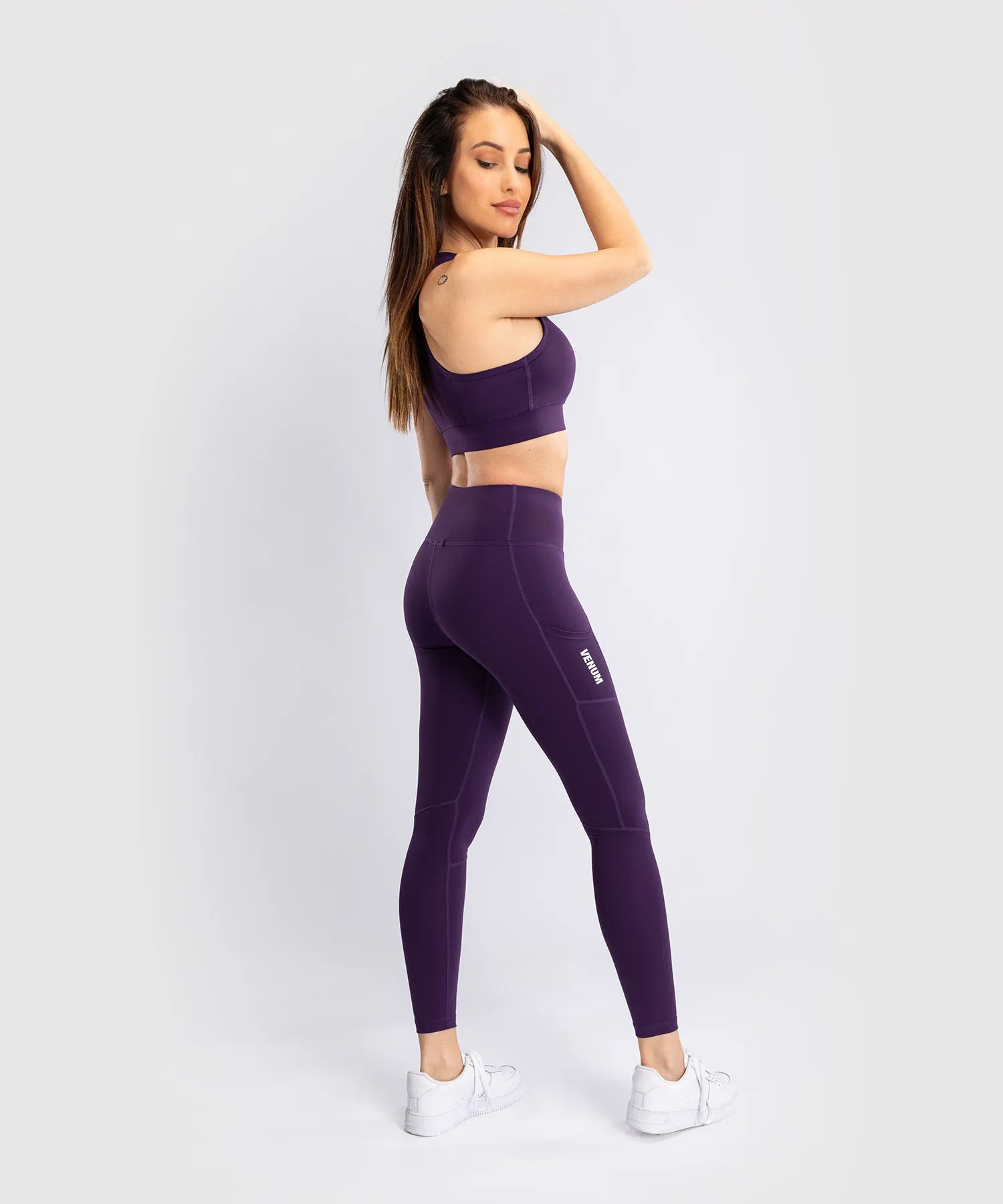 Venum Essential Women's Medium Impact Sports Bra - Deep Purple